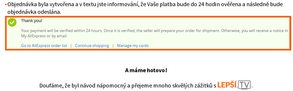 Objednání externího přijímače 12