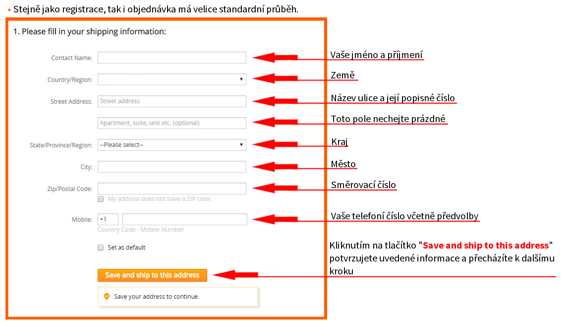 Objednání externího přijímače 9