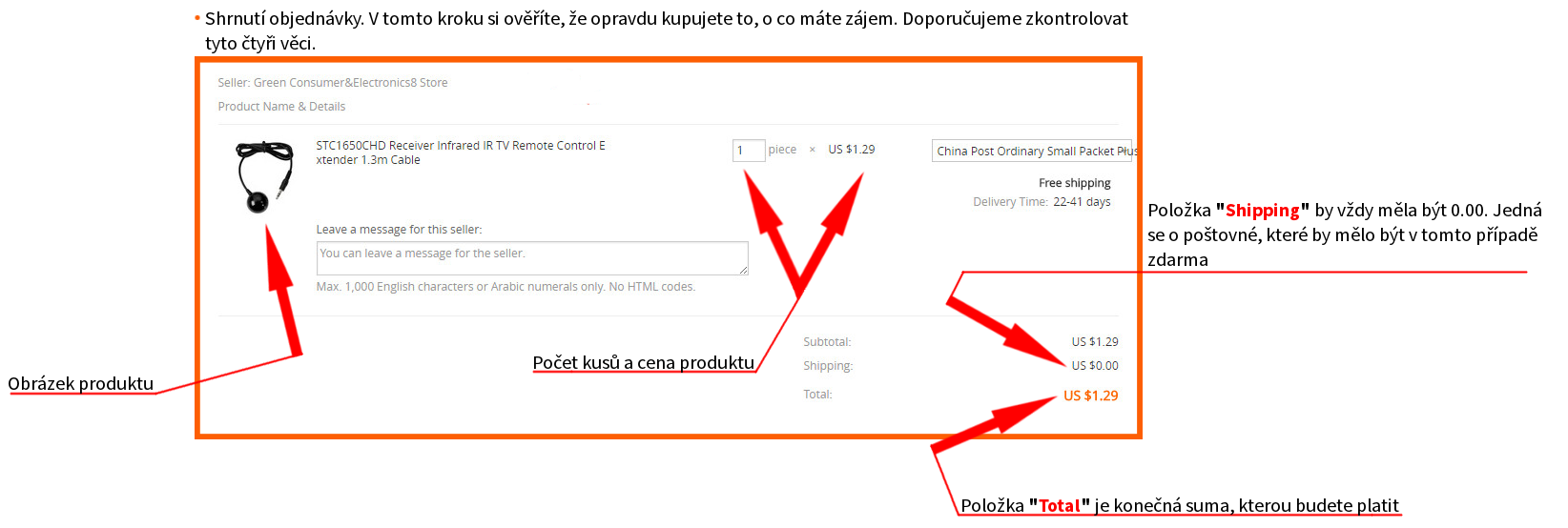 Objednání externího přijímače 10